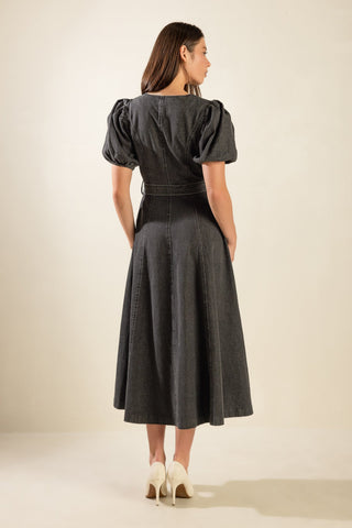IN MY MIND DENIM MIDI DRESS - By Baano