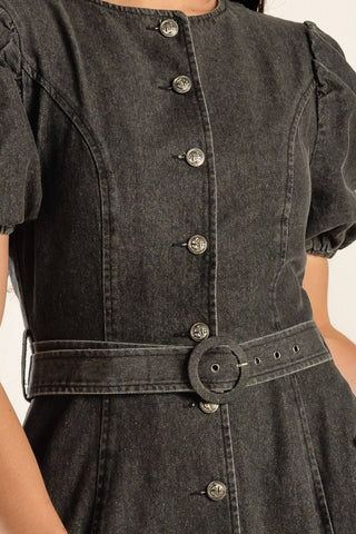IN MY MIND DENIM MIDI DRESS - By Baano