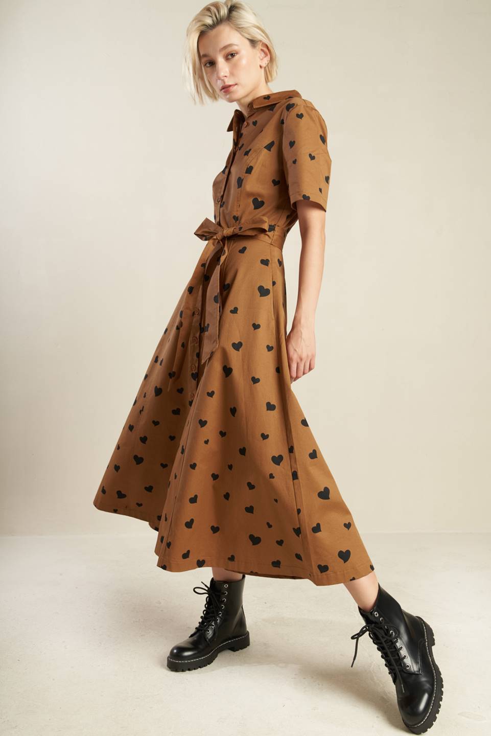 READY TO GO WOVEN MIDI DRESS - By Baano