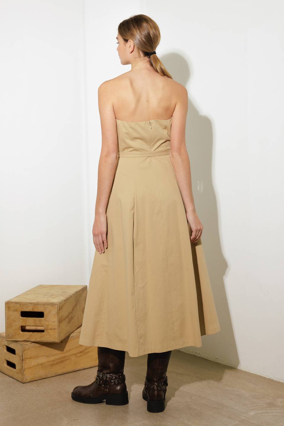 TAKING COMPLIMENTS WOVEN MIDI DRESS - By Baano