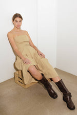 TAKING COMPLIMENTS WOVEN MIDI DRESS - By Baano