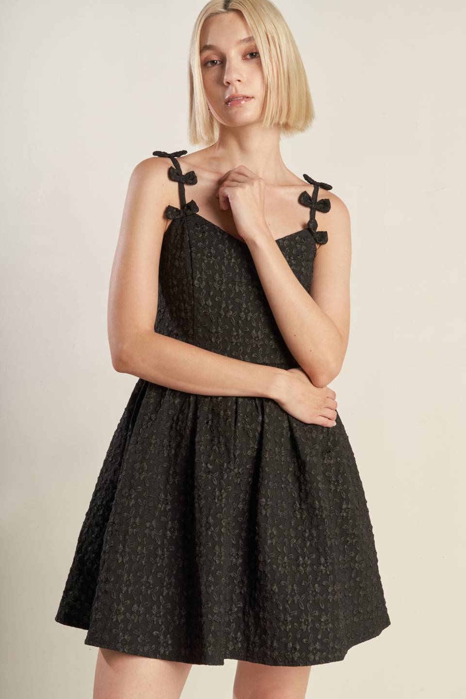 COVETED SWEETNESS WOVEN LACE MIDI DRESS - By Baano