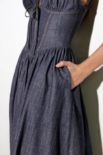 RUSTIC DREAM WOVEN MIDI DRESS - By Baano