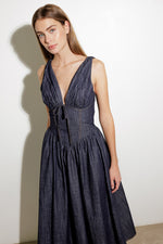 RUSTIC DREAM WOVEN MIDI DRESS - By Baano