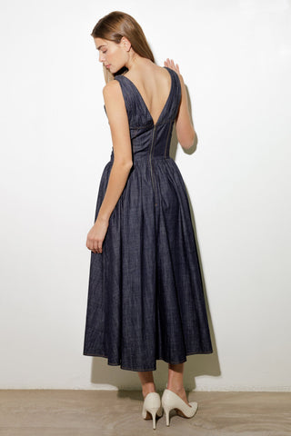 RUSTIC DREAM WOVEN MIDI DRESS - By Baano