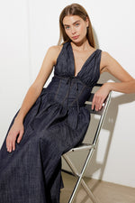 RUSTIC DREAM WOVEN MIDI DRESS - By Baano