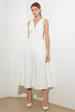 FANCIFUL ESCAPES WOVEN MIDI DRESS - By Baano