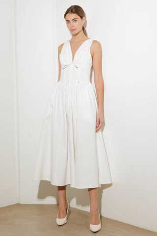 FANCIFUL ESCAPES WOVEN MIDI DRESS - By Baano