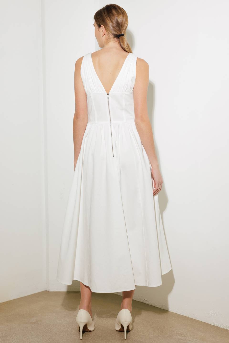 FANCIFUL ESCAPES WOVEN MIDI DRESS - By Baano