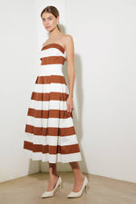 EVERYDAY HUSTLE RUST WOVEN MIDI DRESS - By Baano