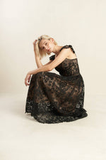 KNOW YOU BETTER LACE WOVEN MIDI DRESS - By Baano