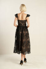KNOW YOU BETTER LACE WOVEN MIDI DRESS - By Baano
