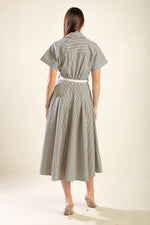 TIME TO EVOLVE WOVEN MIDI DRESS