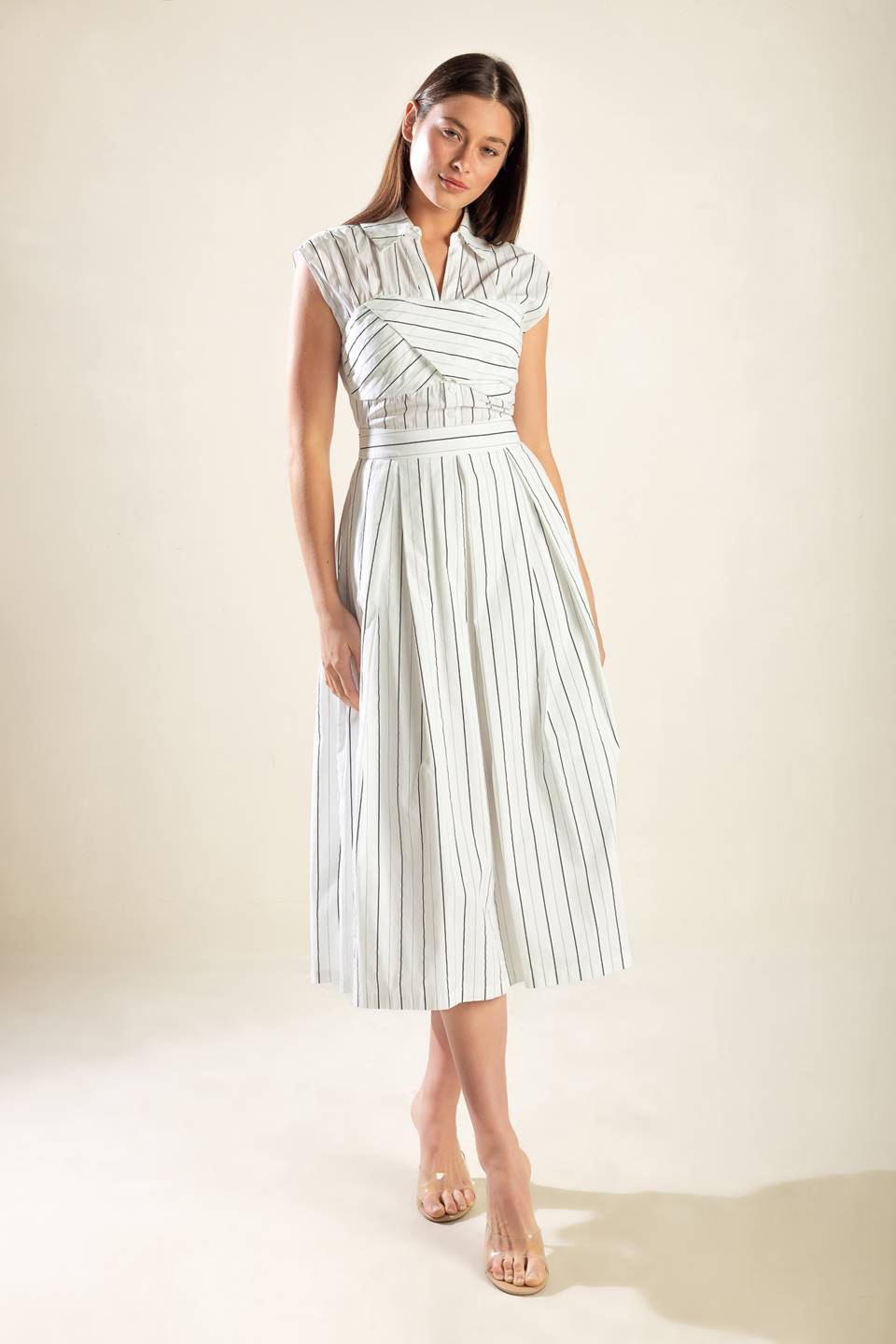 INCREDIBLY SENSATIONAL WOVEN MIDI DRESS - By Baano