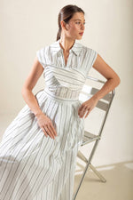 INCREDIBLY SENSATIONAL WOVEN MIDI DRESS - By Baano