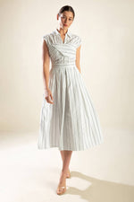 INCREDIBLY SENSATIONAL WOVEN MIDI DRESS - By Baano