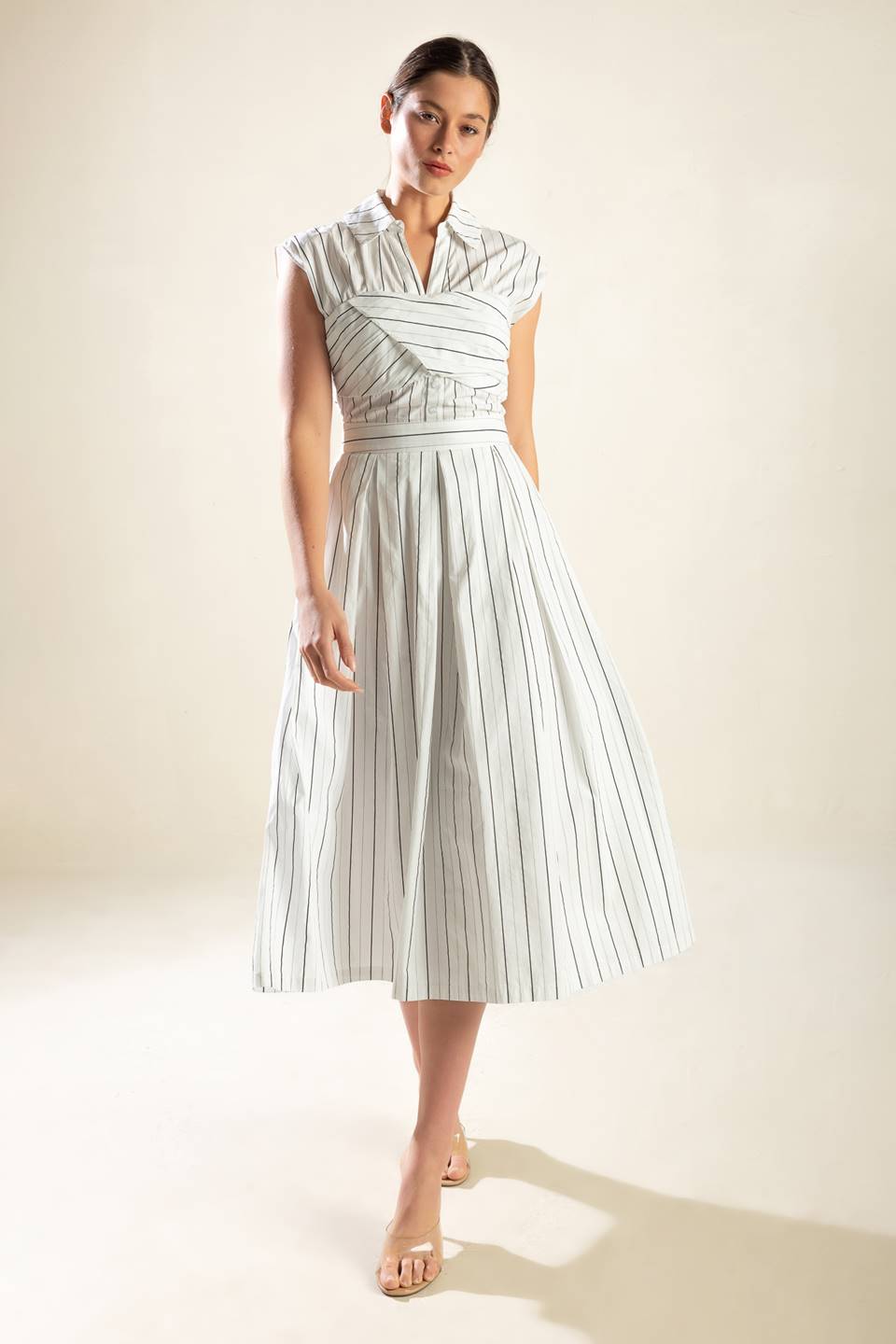 INCREDIBLY SENSATIONAL WOVEN MIDI DRESS - By Baano