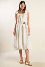 RIVERSIDE SIPS WOVEN MIDI DRESS - By Baano