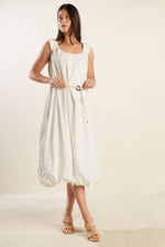 RIVERSIDE SIPS WOVEN MIDI DRESS - By Baano