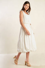 RIVERSIDE SIPS WOVEN MIDI DRESS - By Baano