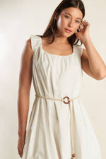 RIVERSIDE SIPS WOVEN MIDI DRESS - By Baano