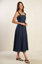 TERRIFIC TIMING DENIM MIDI DRESS - By Baano