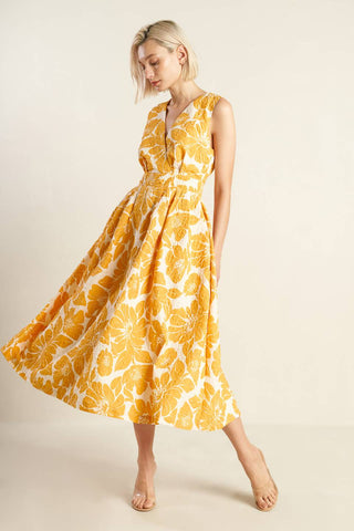 STARDUST STARLIGHT WOVEN MIDI DRESS - By Baano