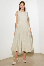 OVER THE WATERS WOVEN MIDI DRESS - By Baano