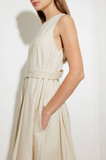 OVER THE WATERS WOVEN MIDI DRESS - By Baano