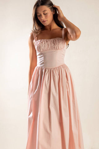 EASILY LOVED WOVEN MIDI DRESS - By Baano