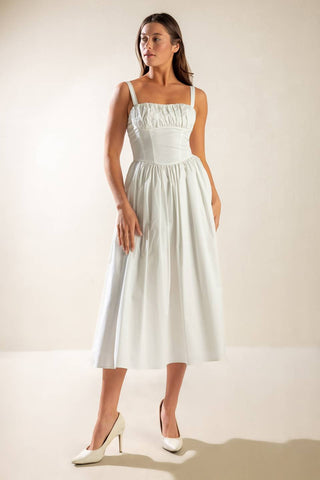 EASILY LOVED WOVEN MIDI DRESS - By Baano