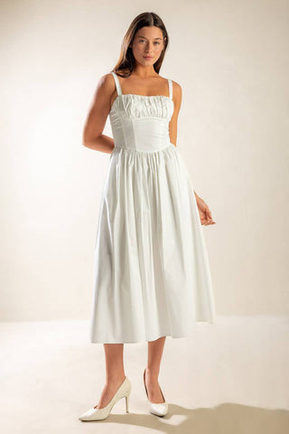 EASILY LOVED WOVEN MIDI DRESS - By Baano