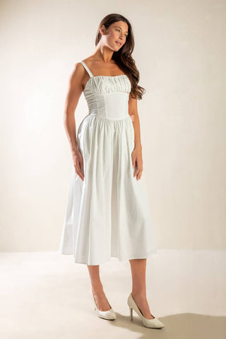 EASILY LOVED WOVEN MIDI DRESS - By Baano