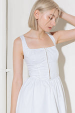 CATCH THE SUN IN WHITE  WOVEN MIDI DRESS - By Baano