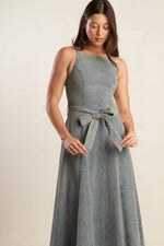 A DAY AT THE VINEYARD DENIM MIDI DRESS - By Baano
