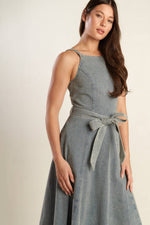 A DAY AT THE VINEYARD DENIM MIDI DRESS - By Baano