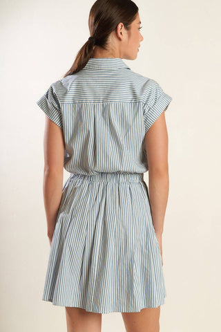 CHAMPAGNE TOAST WOVEN MINI DRESS - By Baano