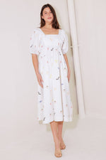 THE WORLD IS YOURS WOVEN MIDI DRESS - By Baano