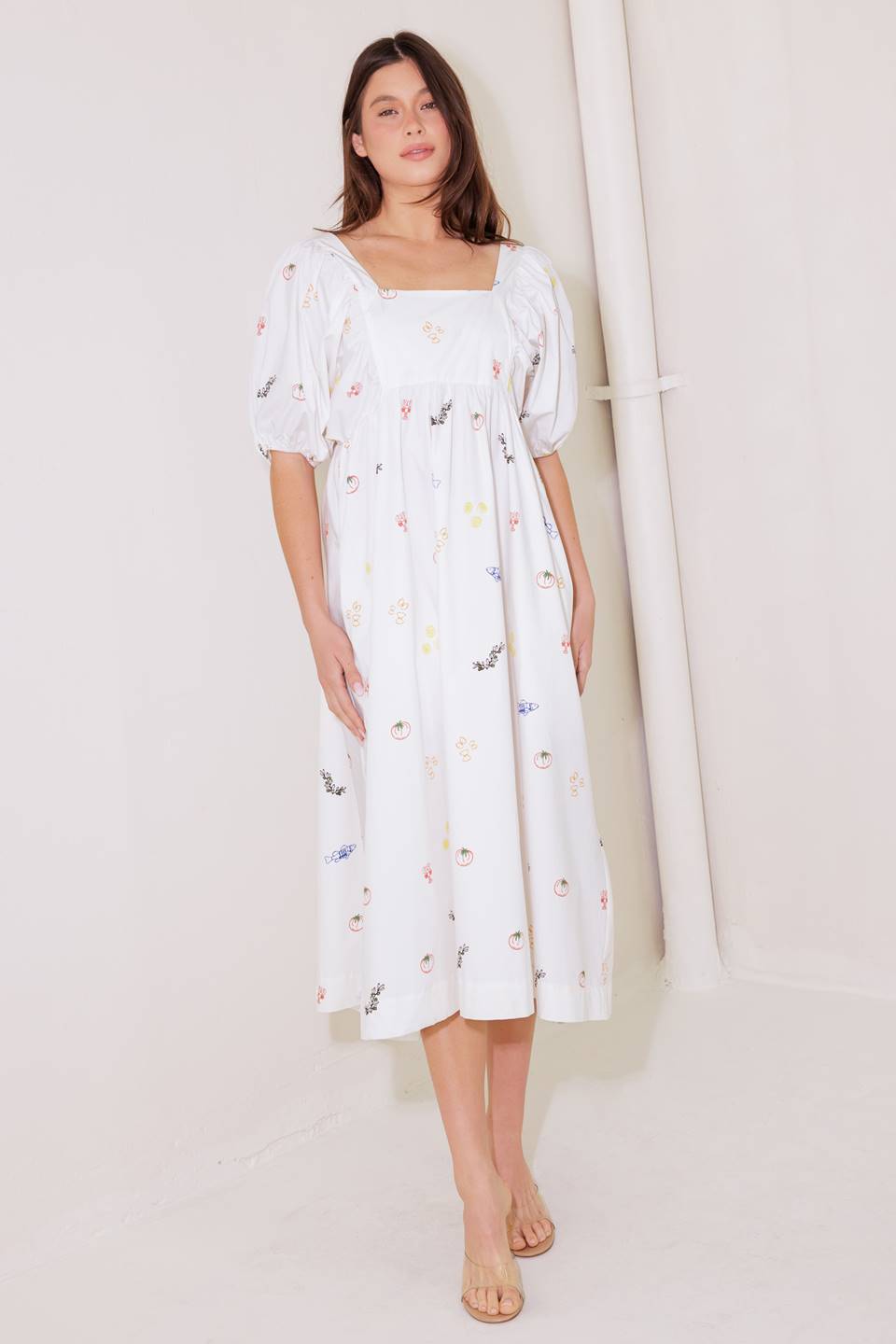 THE WORLD IS YOURS WOVEN MIDI DRESS - By Baano