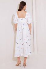 THE WORLD IS YOURS WOVEN MIDI DRESS - By Baano