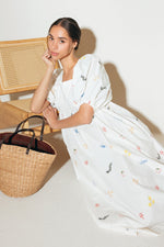 THE WORLD IS YOURS WOVEN MIDI DRESS - By Baano