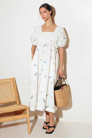 THE WORLD IS YOURS WOVEN MIDI DRESS - By Baano