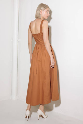 SOAK IN THE SUNSET WOVEN MIDI DRESS - By Baano
