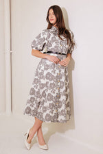 TIME AFTER TIME WOVEN MIDI DRESS - By Baano
