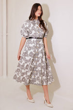 TIME AFTER TIME WOVEN MIDI DRESS - By Baano