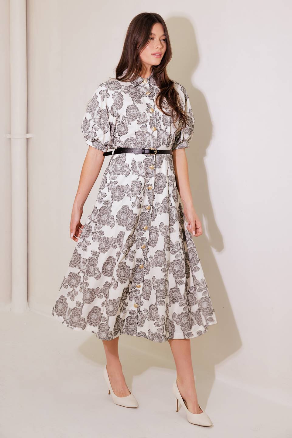 TIME AFTER TIME WOVEN MIDI DRESS - By Baano