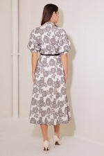 TIME AFTER TIME WOVEN MIDI DRESS - By Baano