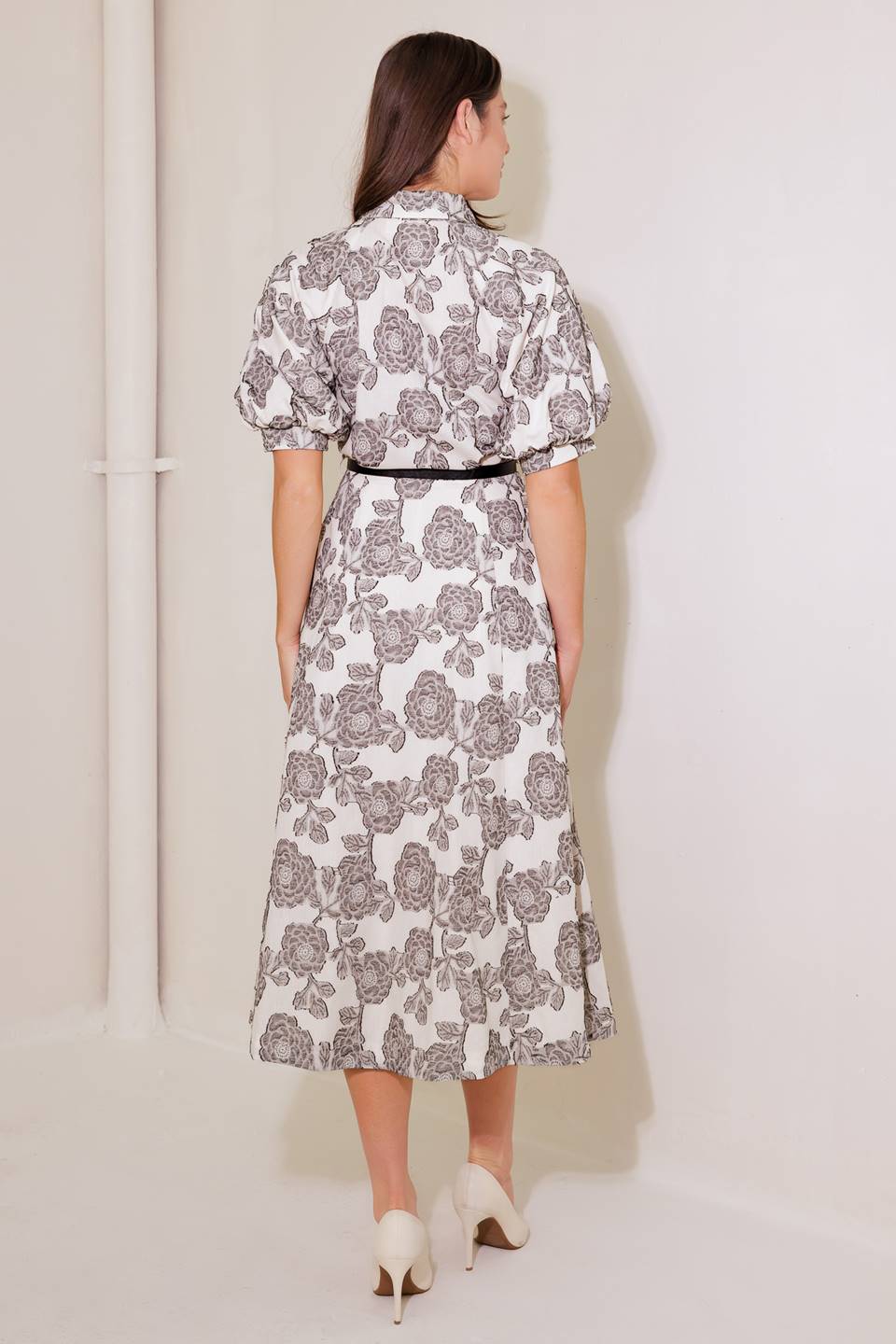 TIME AFTER TIME WOVEN MIDI DRESS - By Baano