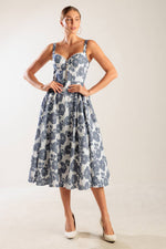 EXPLORING NEW INTERESTS WOVEN MIDI DRESS - By Baano