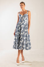 EXPLORING NEW INTERESTS WOVEN MIDI DRESS - By Baano